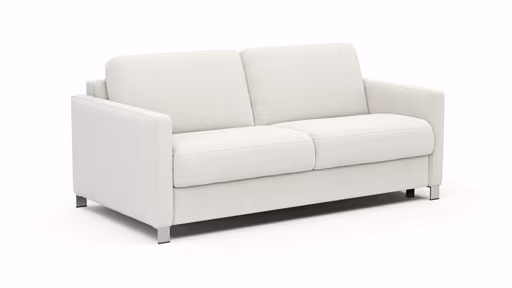 Sofa Nuoro - 2,5-Sitzer inkl. Schlaffunktion, Armlehne schmal, Stoff, Natur