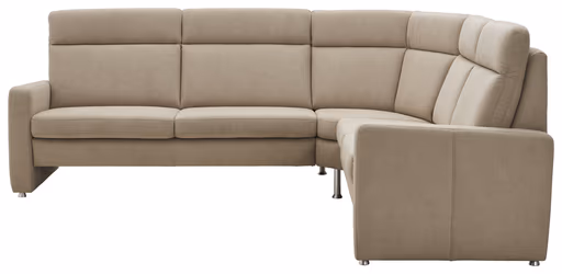 Ecksofa Arima H - 2,5-Sitzer mit Ecke rechts, Stoff, Beige