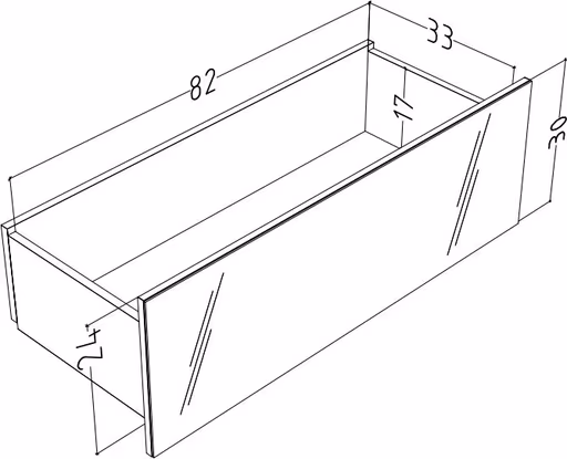 Lowboard - B ca. 181 cm, Goldgelb