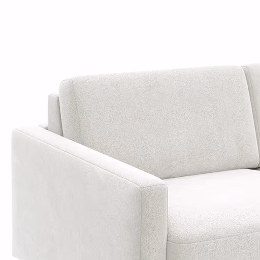 Schlafsofa Laredo - 2,5-Sitzer inkl. Schlaffunktion, Stoff, Offwhite