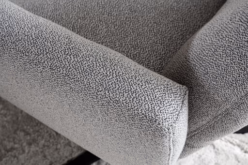 Einzelsessel Terni - Relaxfunktion, Sternfuss, Stoff, Hellblau