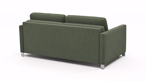 Sofa Nuoro - 2,5-Sitzer inkl. Schlaffunktion, Armlehne schmal, Stoff, Olivgrün