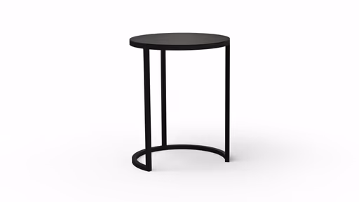 Beistelltisch Kai - LBH ca. 39x39x50 cm, Metall, Schwarz