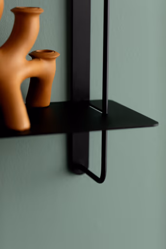 Wandregal Dagny - BHT ca. 60x146x18 cm, Metall, Camparirot