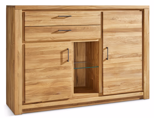 Highboard Farmingdale - Eiche massiv, natur geölt