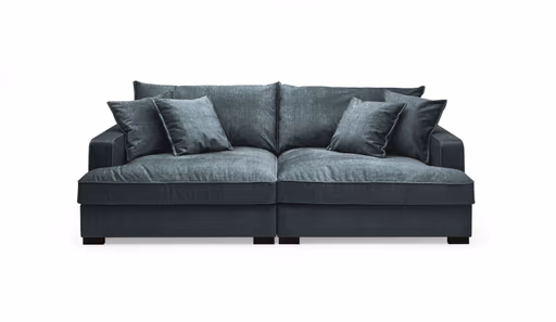 Megasofa - 2,5-Sitzer, Stoff, Petrol