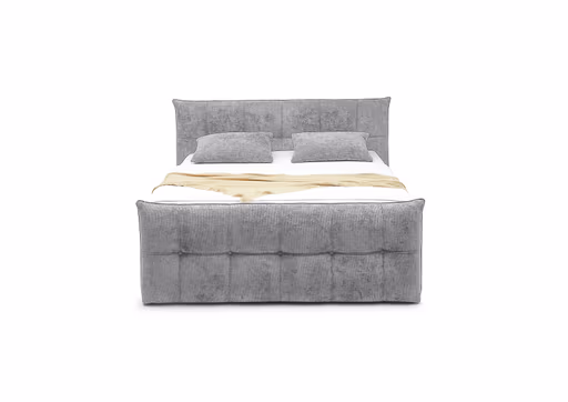 Boxspringbett- Liegefläche ca. 180x200 cm, Stoff, Grau