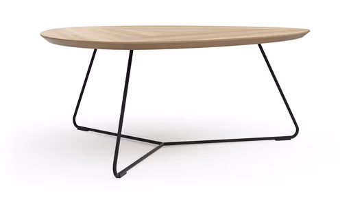 Couchtisch Fano - LBH ca. 87x78x33 cm, Eiche natur, Furnier