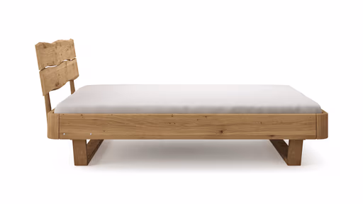 Bettgestell 1660 - Liegefläche ca. 180x200 cm, Wildeiche geölt, sandgestrahlt
