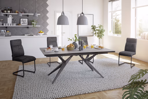 Freischwinger MAIDA - Stoff, Anthrazit