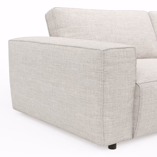 Sofa Lilaia - 1,5-Sitzer XL mit 1,5-Sitzer XL Tief, Stoff, Kaschmir