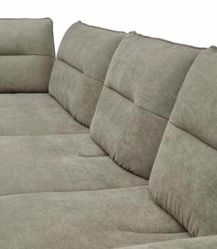 Ecksofa PAYTON - Ecke links, 2,5-Sitzer inkl. Rückenneigung, Armteilverstellung, Stoff, Senfgelb