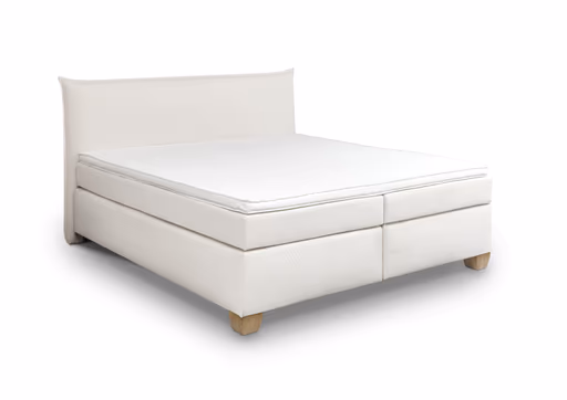  Boxspringbett HADAI- Liegefläche ca. 180x200 cm, Stoff, Beige, Bonell/Bonell