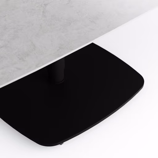 Couchtisch Camas - LBH ca. 100x65x42 cm, Keramik, Creme