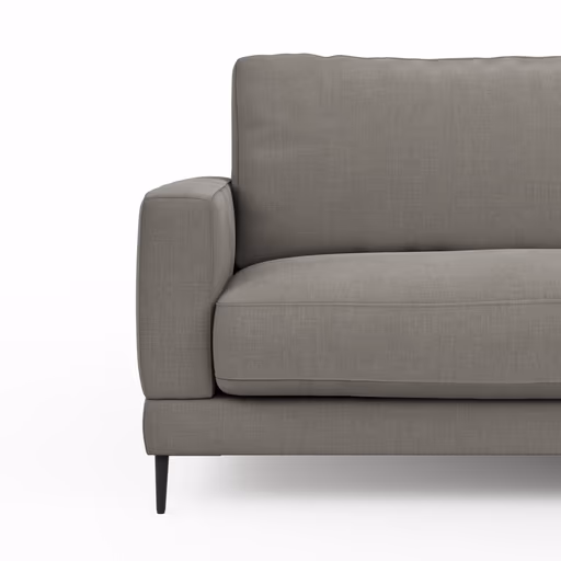 Sofa Janne - 3-Sitzer, Stoff, Grau