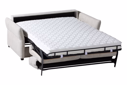 Schlafsofa EM Arlon - Faltbett mit Kaltschaummatratze, Stoff, Natur