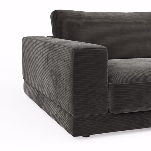 Megasofa Juni Lounge- B ca. 292 cm, Stoff, Anthrazit