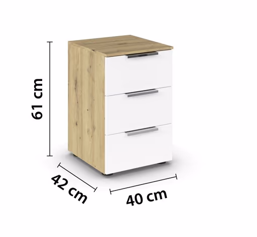 Nako RIPP- Eiche Dekor, Weiß