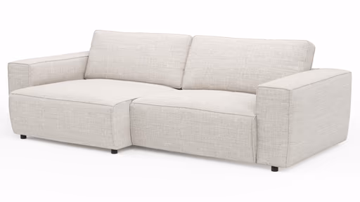 Sofa Lilaia - 1,5-Sitzer XL Tief mit 1,5-Sitzer XL, Stoff, Kaschmir