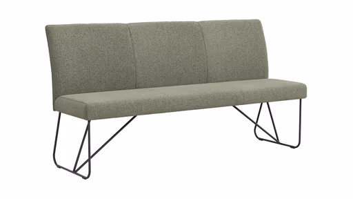 Bank Nashville - Breite ca. 180 cm, Stoff, Olivgrün