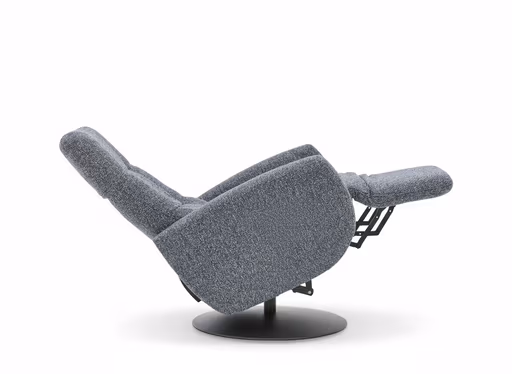 TV-Sessel - Größe S, Relaxfunktion, Kopfteil verstellbar, Stoff, Marine