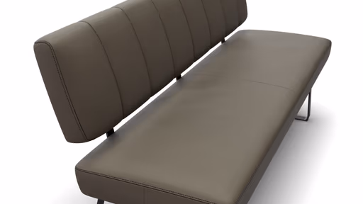 Polsterbank Carmelo - Breite ca. 163cm, Leder, Olive