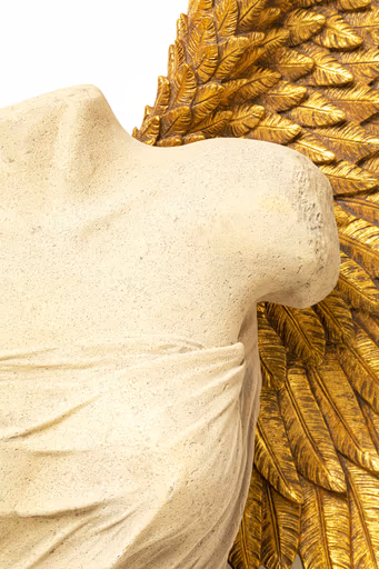 Wandobjekt- Engel, Weiß, Gold