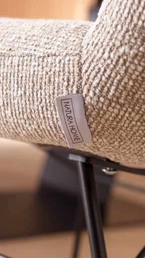 Stuhl Kamari - Stoff, Graubeige