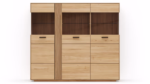 Highboard Estana - Eiche massiv, legno