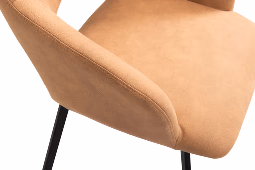 Armlehnstuhl - Stoff, Caramel