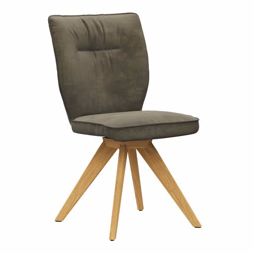 Stuhl Westmore - drehbar, Stoff, Dunkelgrün