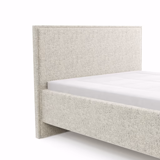 Bettgestell Carmen - Liegefläche ca. 140x200cm, Stoff, Beige