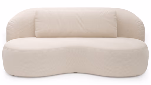Chaiselongue Karasu - Stoff, Creme