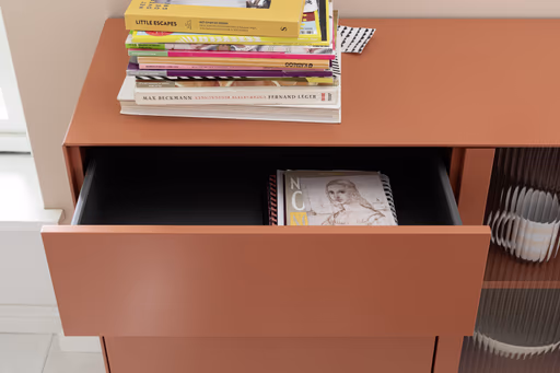 Sideboard Edge - Lack matt, Ant red