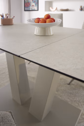 Esstisch Dinner - ausziehbar, LB ca. 160x 90 cm, HPL, Sand