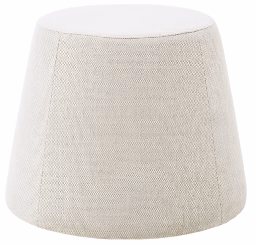 Hocker, LBH ca. 53x53x42 cm, Stoff, Creme