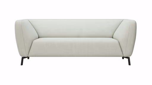 Sofa Morela - 2,5-Sitzer, Stoff, Hellgrau