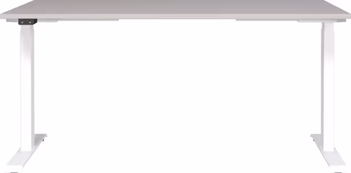 Schreibtisch GELI - höhenverstellbar, LB ca. 160x80 cm, Kaschmir, Weiß