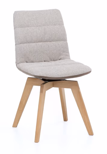 Stuhl - drehbar, Stoff, Rücken Schlamm, Sitz Taupe