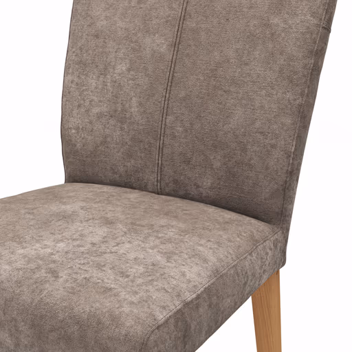 Stuhl Edmonton - Stoff, Graubraun