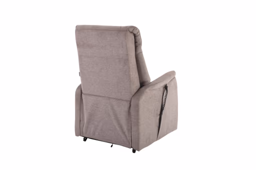 TV-Sessel MALEK - Aufstehhilfe, Relaxfunktion, Kopfteilverstellung, Stoff, Hellbraun