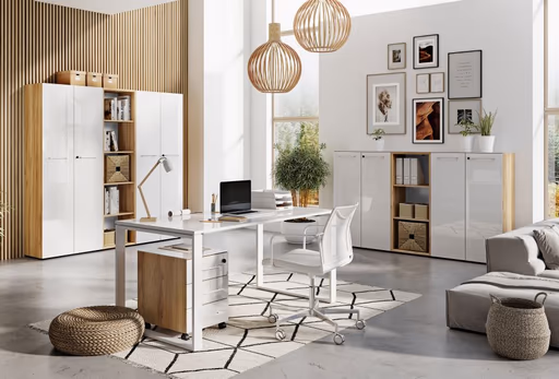 Schreibtisch GWEN - B/H/T ca. 160x75x80cm, Weiß