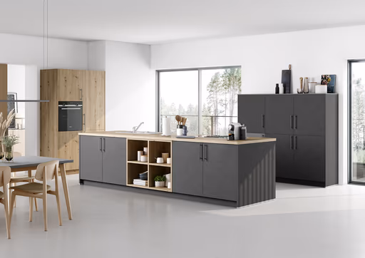 Inselküche 52.210 5 520, Beton Schiefergrau Nachbildung 