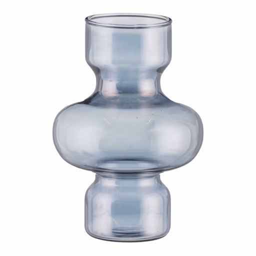 Deko-Vase - DH ca. 15x22 cm, Rauchgrau