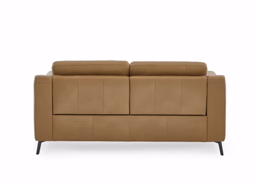 Sofa - 2-Sitzer, Leder, Braun