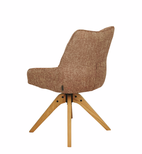 Armlehnstuhl MATTEA - drehbar, Stoff, Bordeaux