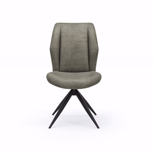 Stuhl Dalyan - drehbar, Stoff, Grau