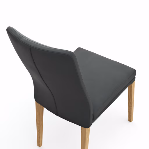 Polsterstuhl 3190 - Leder, Anthrazit