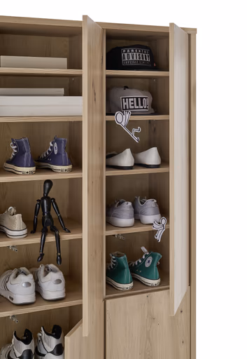 Schuhschrank FAID- B ca. 109 cm, Eiche Dekor