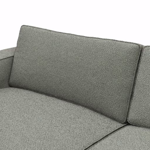 Sofa Lilaia - 1,5-Sitzer XL mit 1,5-Sitzer XL Tief, Stoff, Olivgrün